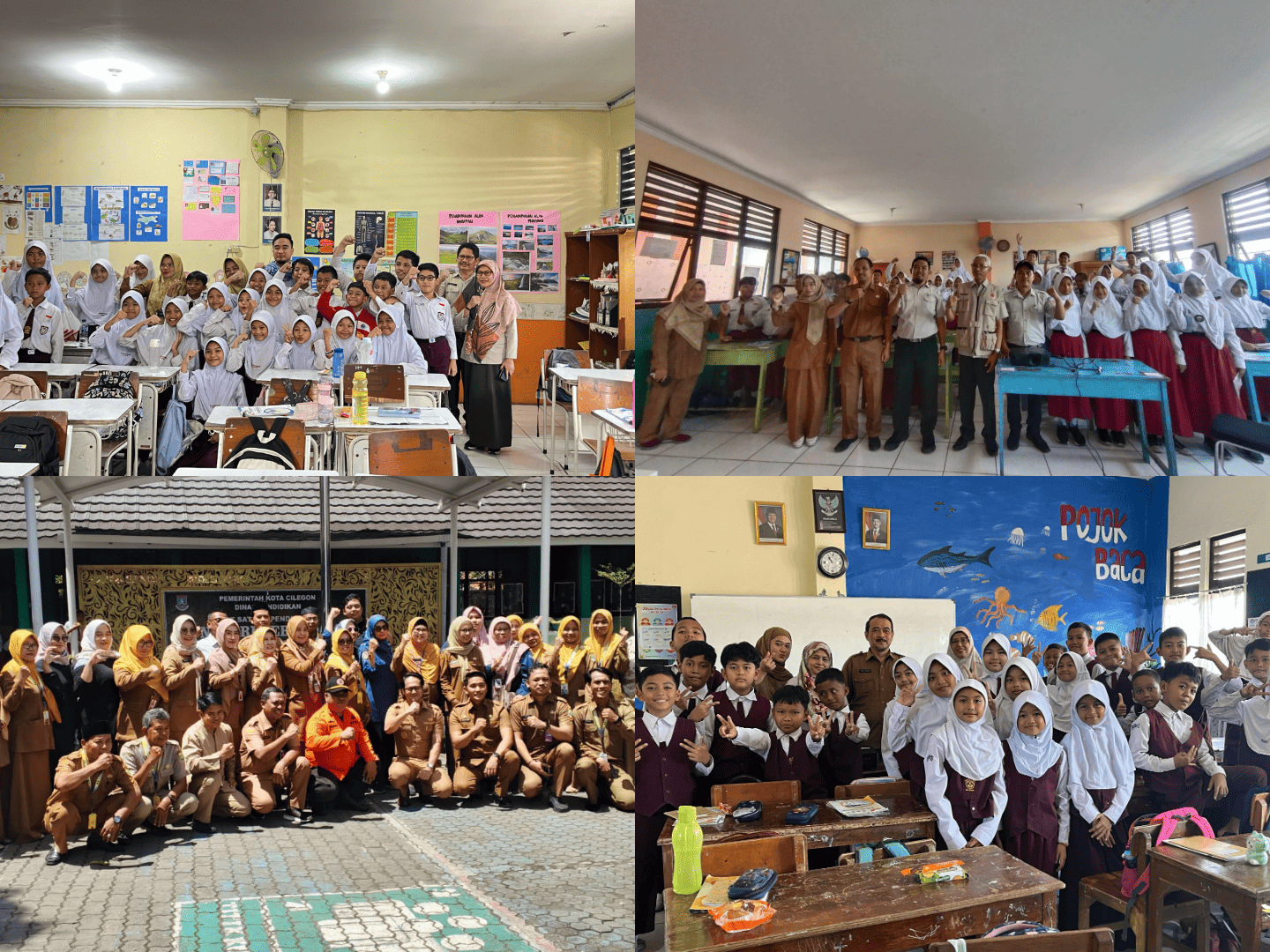 PEMKOT CILEGON HADIR DI TENGAH SISWA SEKOLAH DASAR DALAM PROGRAM BIROKRAT MENGAJAR DAN EDUKASI BENCANA OLEH BPBD KOTA CILEGON